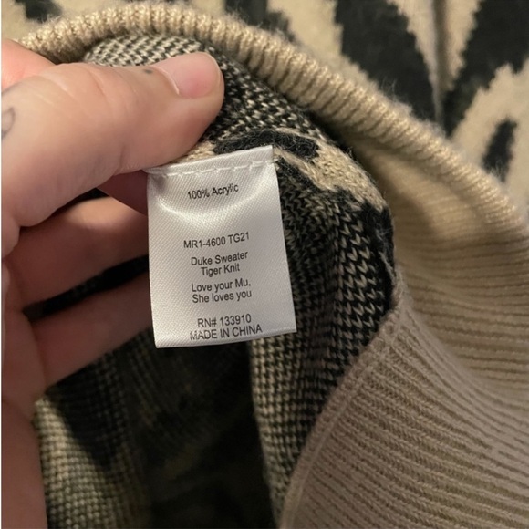 Show me your mumu duke sweater in tiger stripe - Picture 7 of 9